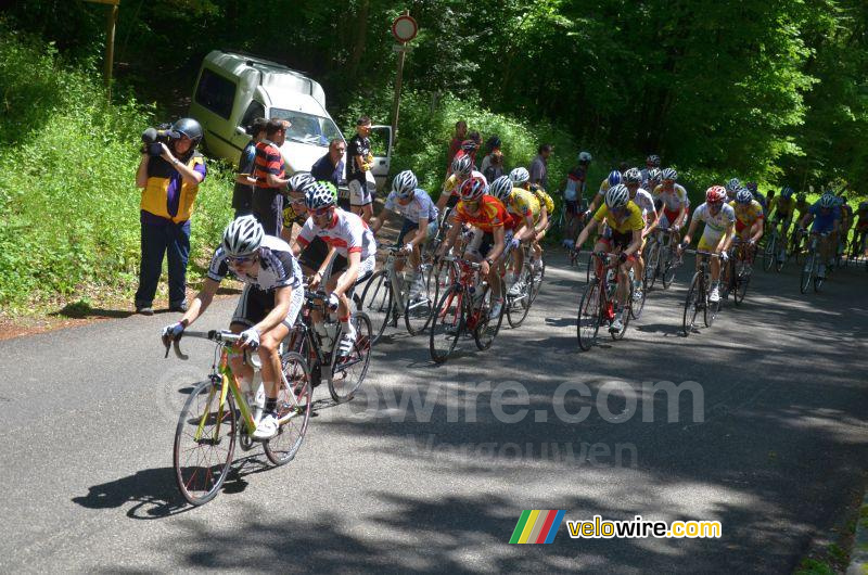 Het peloton op de Col du Chat