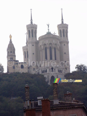 The Fourvière church seen from down in the old Lyon (756x)