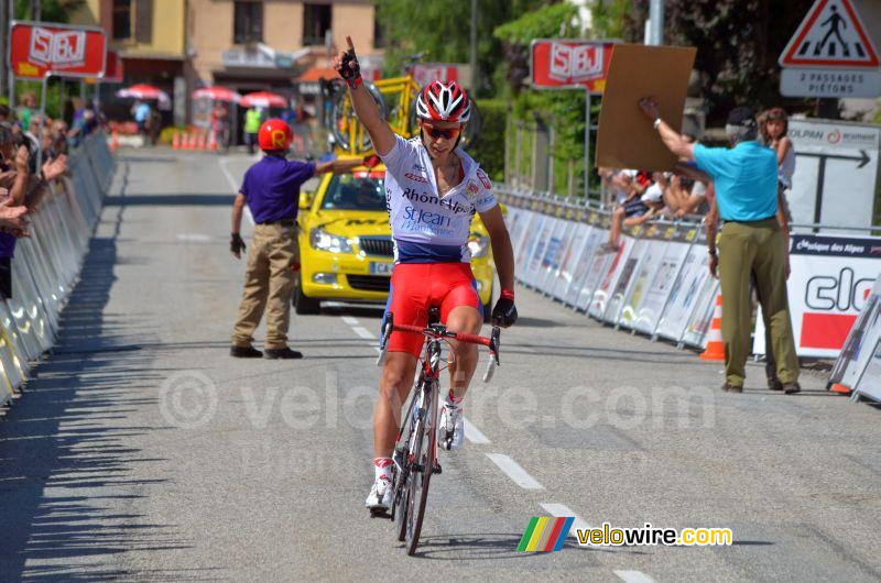 Dorian Lebrat (Rhône-Alpes) pakt de overwinning