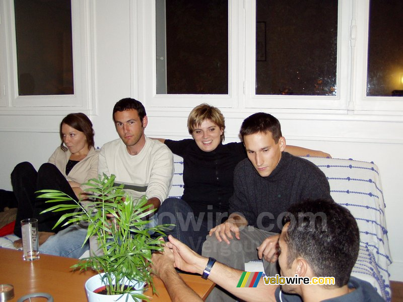 Voorbereiding van de film voor Cédric: Virginie, Bernard, Virgine, Sébastien & Fabian