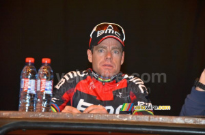 Cadel Evans (BMC Racing Team) at the press conference (599x)