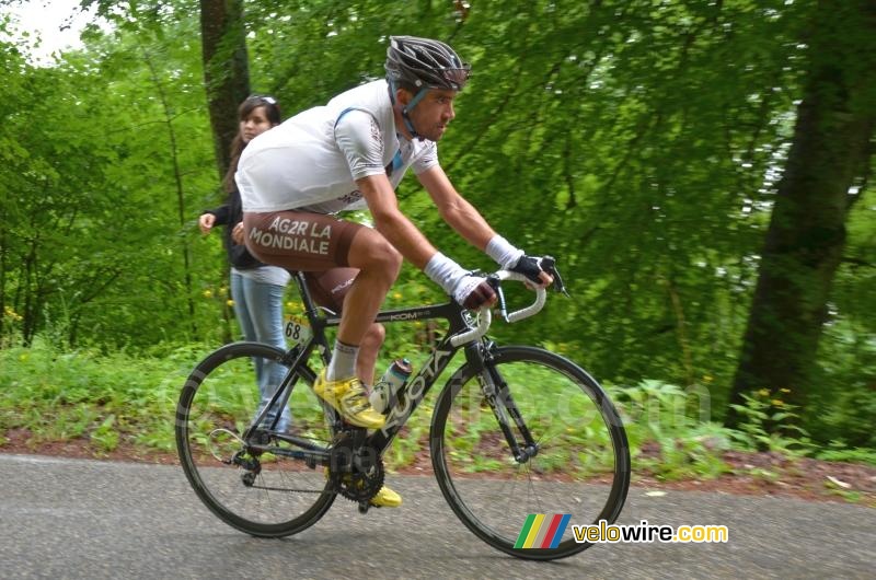 Christophe Riblon (AG2R La Mondiale) op de Grand Colombier
