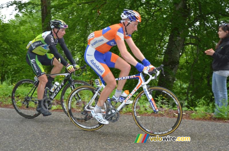 Jos van Emden (Rabobank) & Leigh Howard (Orica-GreenEDGE)