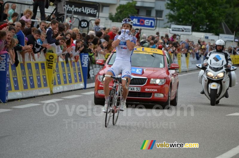 Arthur Vichot (FDJ-BigMat) fête sa victoire (2)