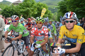 Tony Gallopin, Cayetano José Sarmiento & Bradley Wiggins au départ (747x)
