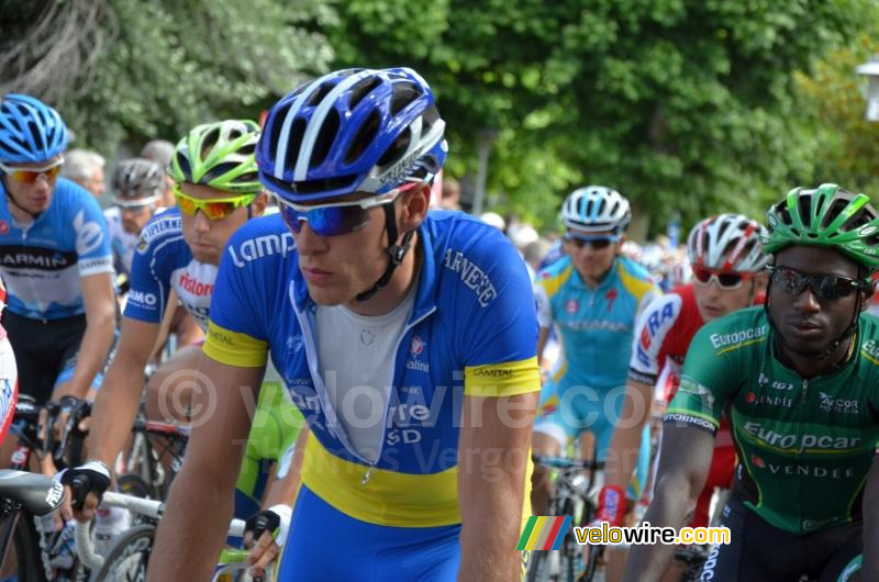 Oleksandr Kvachuk (Lampre-ISD) at the start