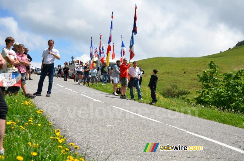 Tour de France ambiance op de Col de la Colombière