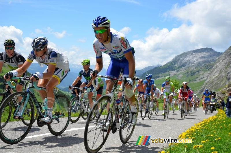 Julien Simon (Saur-Sojasun) sur le Col de la Colombière