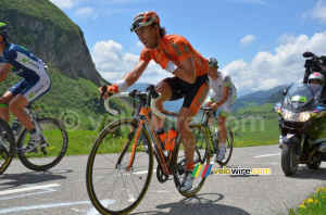 Alan Perez (Euskaltel-Euskadi) sur le Col de la Colombière (434x)