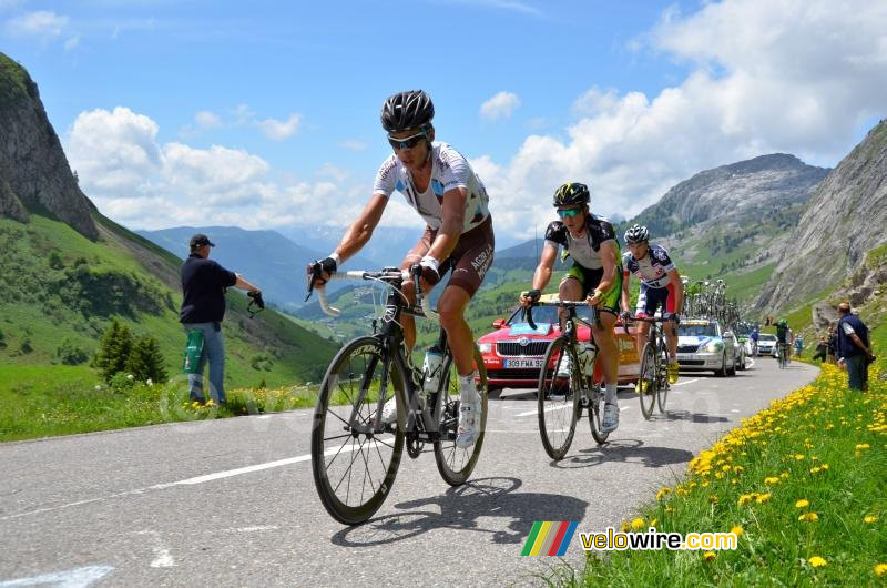 Mikael Cherel (AG2R La Mondiale) op de Col de la Colombière