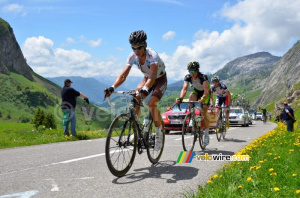 Mikael Cherel (AG2R La Mondiale) on the Col de la Colombière (196x)