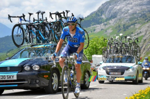 Jonathan Cantwell (Saxo Bank) on the Col de la Colombière (344x)