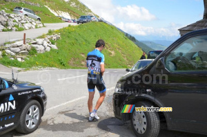 Koldo Fernandez (Garmin-Barracuda) quitte la course (539x)