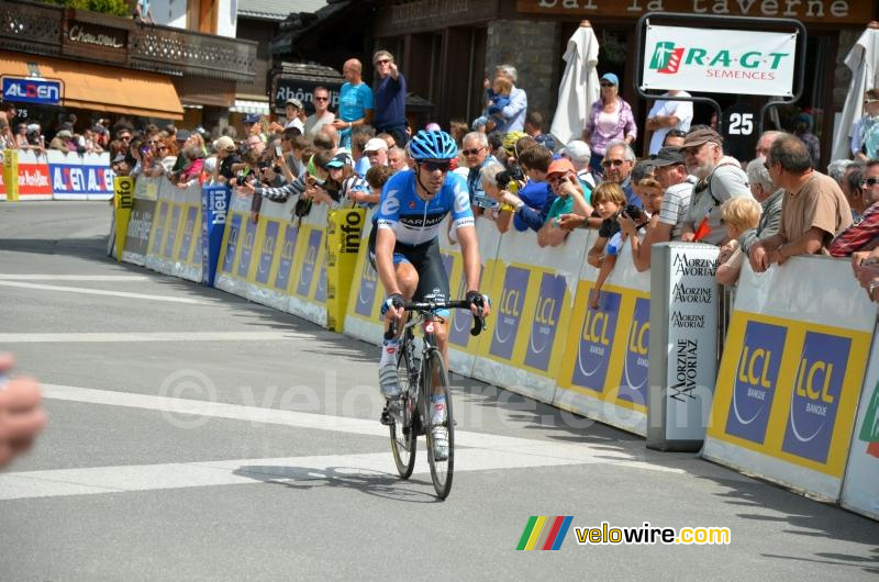 David Millar (Garmin-Barracuda) aan de finish