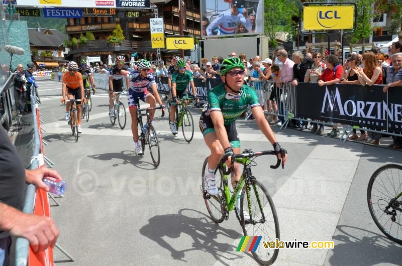 Thomas Voeckler (Europcar) at the finish