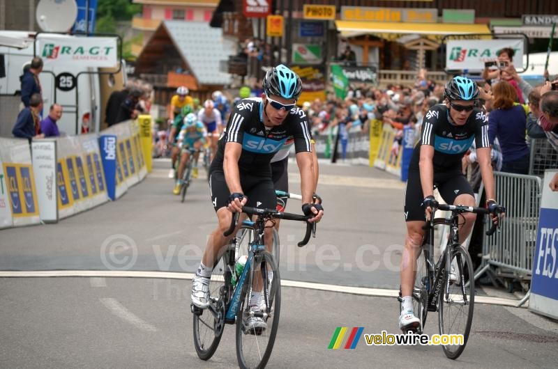 Michael Rogers & Chris Froome (Team Sky)