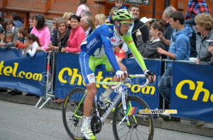 Federico Canuti (Liquigas-Cannondale), à l'arrivée (373x)