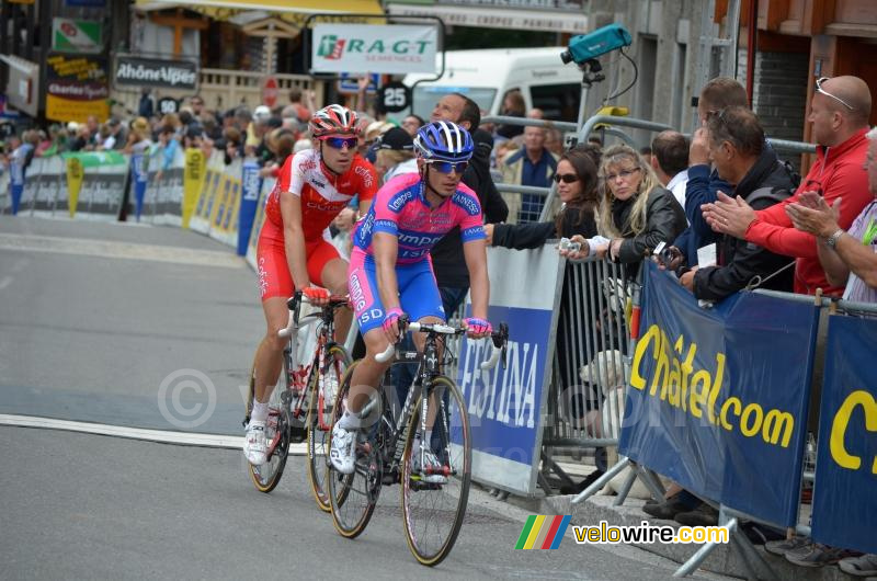 Marco Marzano (Lampre-ISD) & Nicolas Edet (Cofidis)