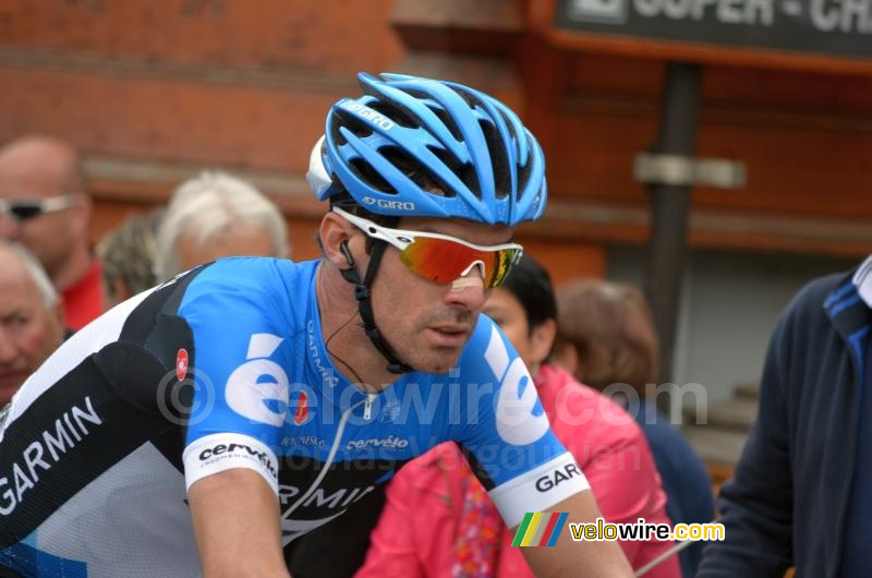 David Millar (Garmin-Barracuda) aan de finish