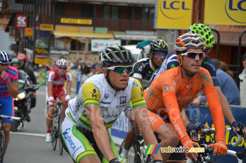 Simon Gerrans (Orica-GreenEDGE) at the finish