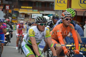 Simon Gerrans (Orica-GreenEDGE) at the finish (349x)