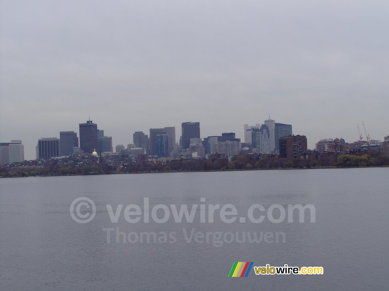 De skyline van Boston