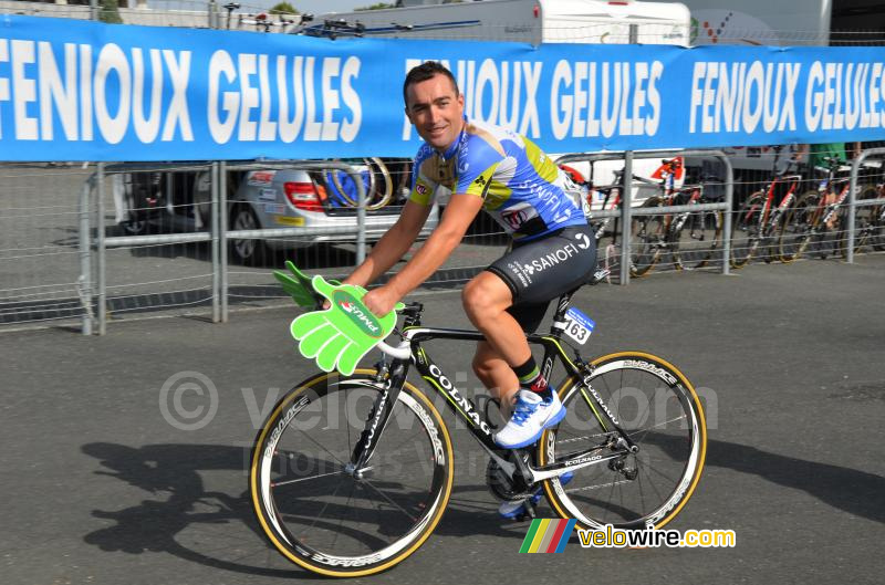 Daniele Callegarin (TT1) avec des mains PMU