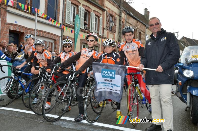 Bernard Hinault aan de start