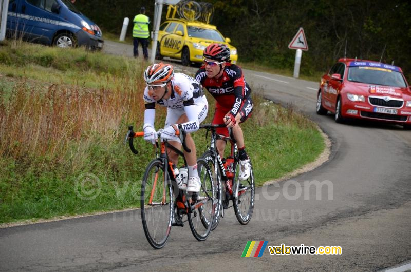 Sébastien Duret & Brent Bookwalter chasing