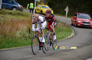 Sébastien Duret & Brent Bookwalter chasing (416x)