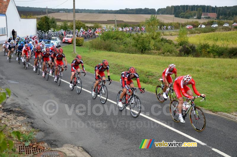 The BMC team at the head of the peloton