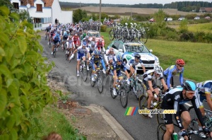 The peloton taken over by some cars (536x)