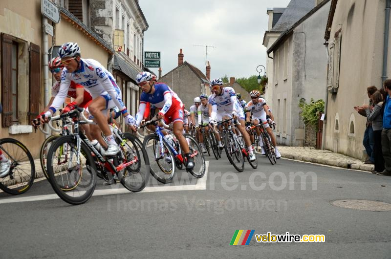 The FDJ-BigMat team around Nacer Bouhanni