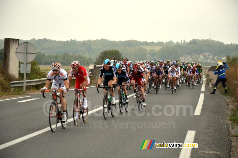 Het peloton in Grandlay