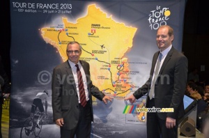 Marseille on the map of the Tour de France 2013 (463x)