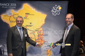 Cagnes-sur-Mer on the map of the Tour de France 2013 (447x)