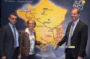 Montpellier sur la carte du Tour de France 2013 (509x)
