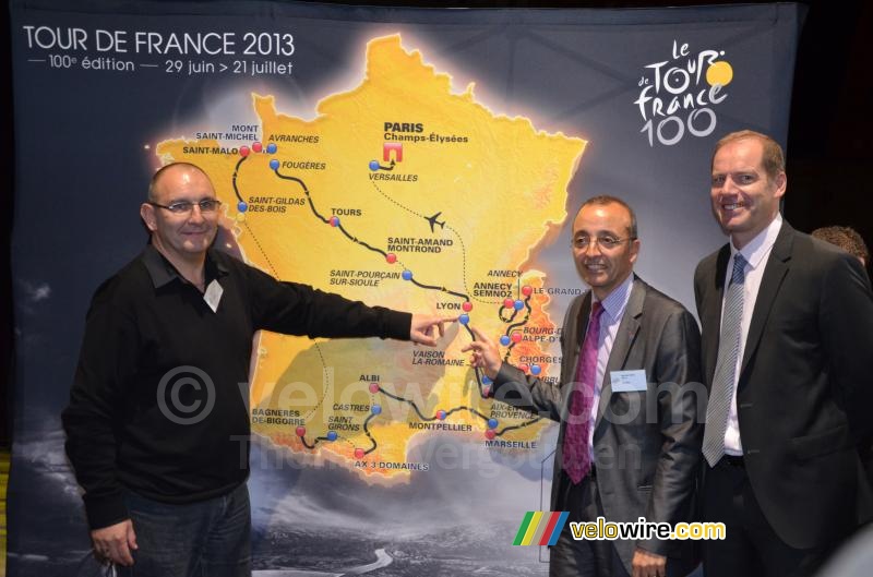 Givors on the map of the Tour de France 2013