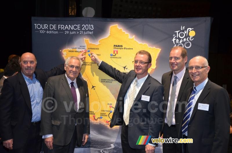 Avranches op de kaart van de Tour de France 2013