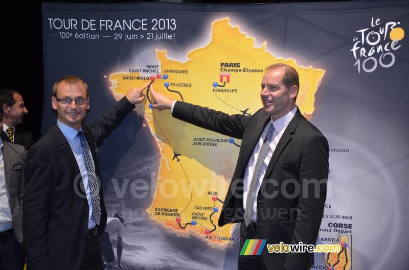 Saint-Malo on the map of the Tour de France 2013