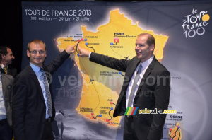 Saint-Malo on the map of the Tour de France 2013 (606x)