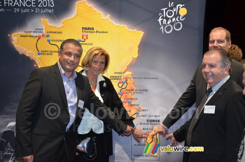 Calvi sur la carte du Tour de France 2013