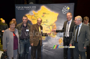 Vaison-la-Romaine on the map of the Tour de France 2013 (701x)