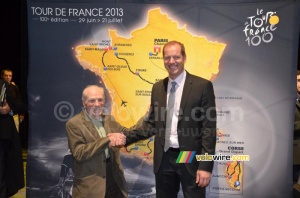 Robert Marchand with Christian Prudhomme (564x)