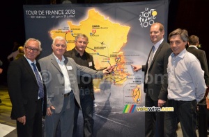Bourg d'Oisans on the map of the Tour de France 2013 (423x)