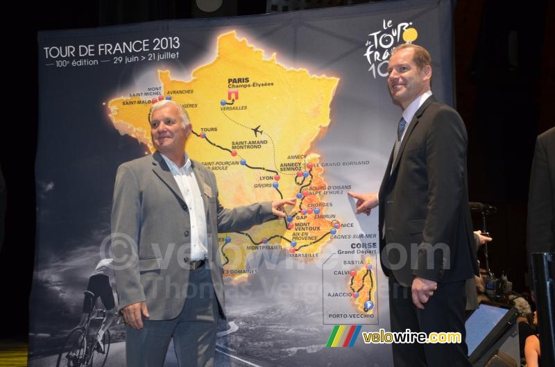 Bourg d'Oisans on the map of the Tour de France 2013 (2)