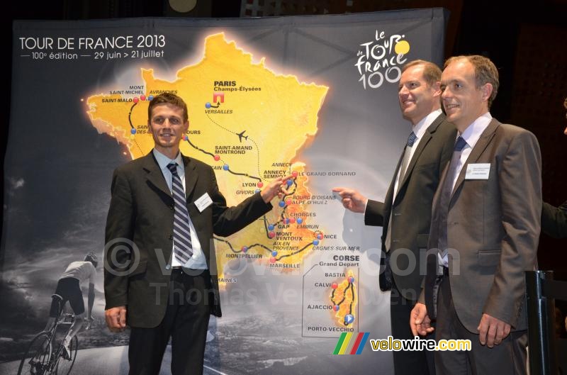 Le Grand Bornand on the map of the Tour de France 2013
