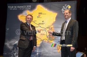 Lyon on the map of the Tour de France 2013 (466x)