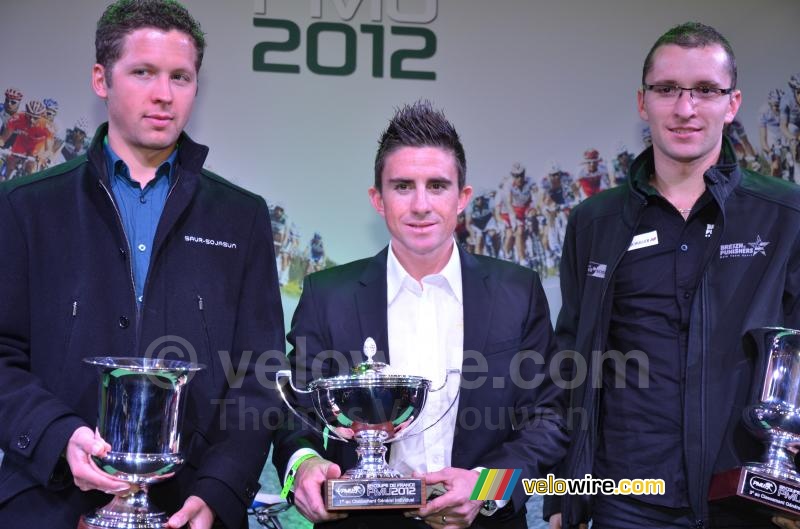 The podium of the Coupe de France PMU 2012