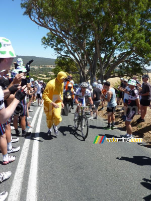 Jordan Kerby (UniSA) on top of Checkers Hill (581x)